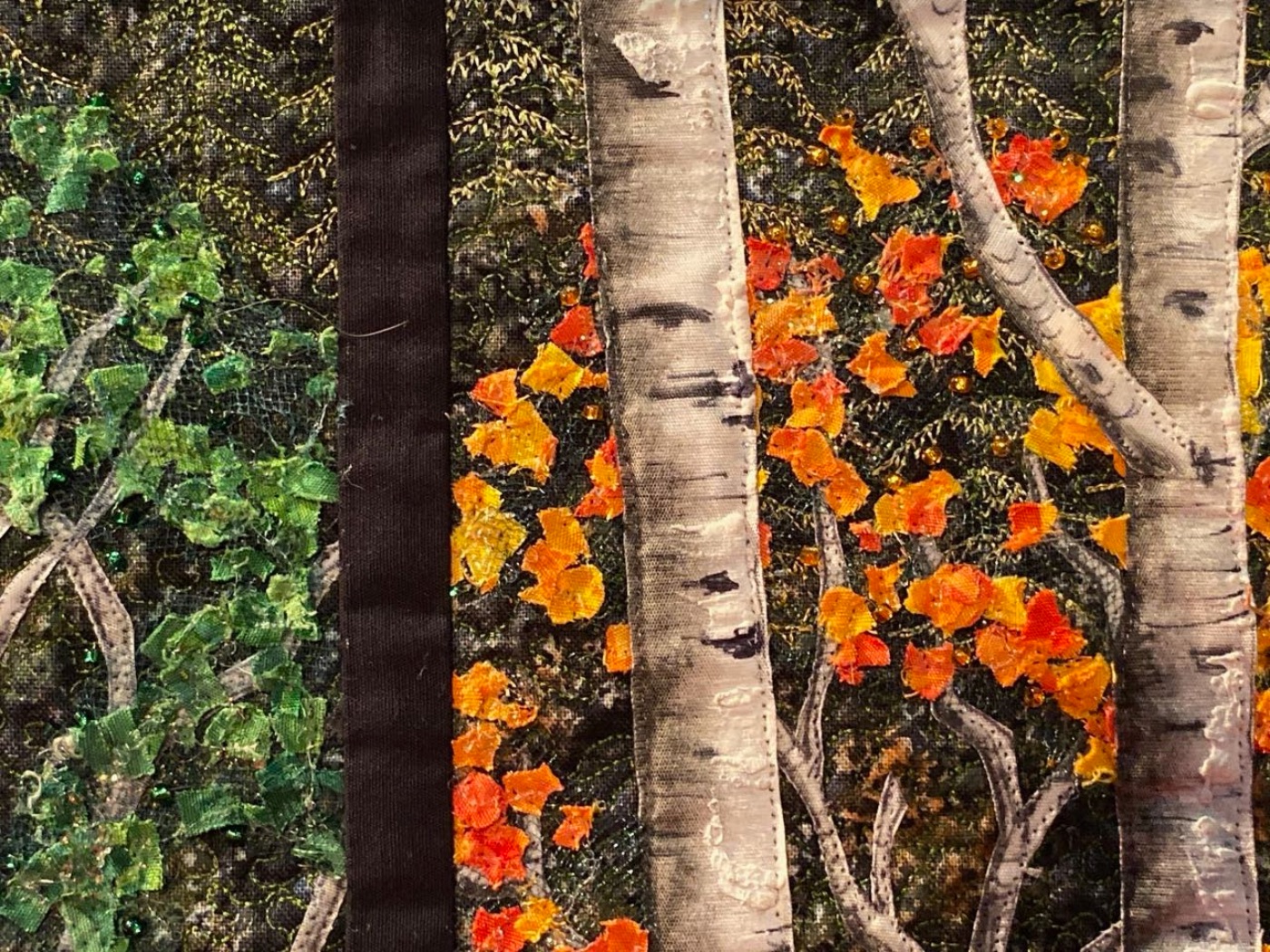 "Faces of Four Seasons" by Joanne Baeth - Detail 2